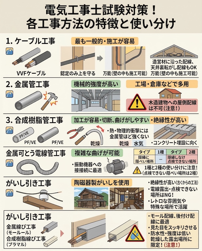  3. 各工事方法の特徴と使い分け