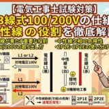 【電気工事士試験対策】単相3線式100/200Vの仕組みと中性線の役割を徹底解説！
