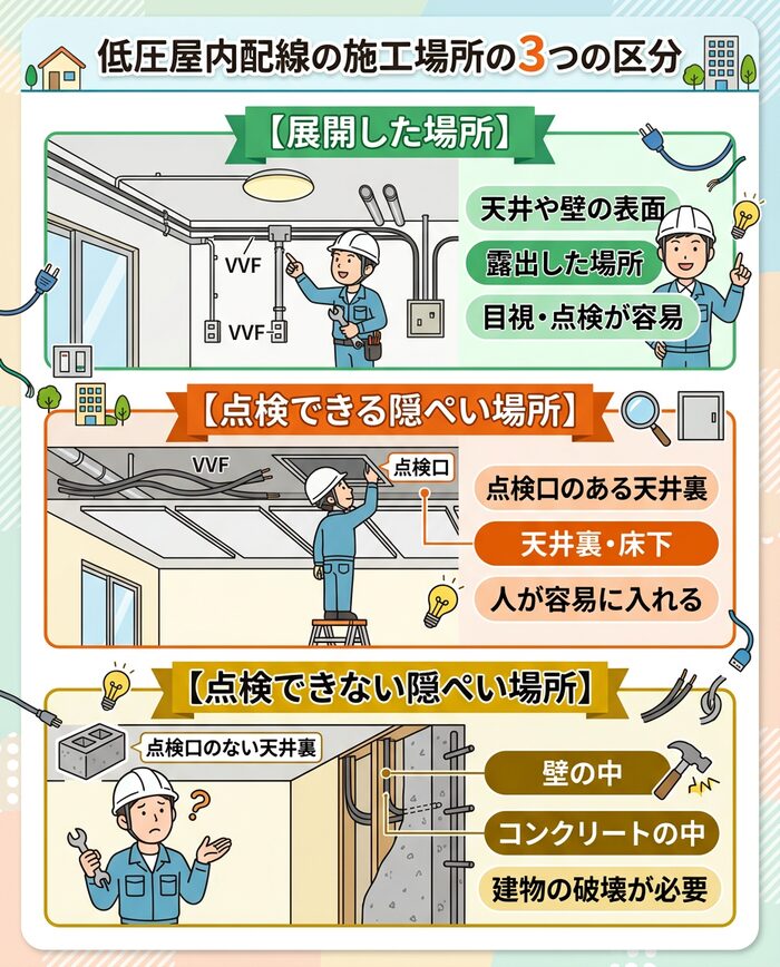 1. 施工場所の3つの区分を理解しよう