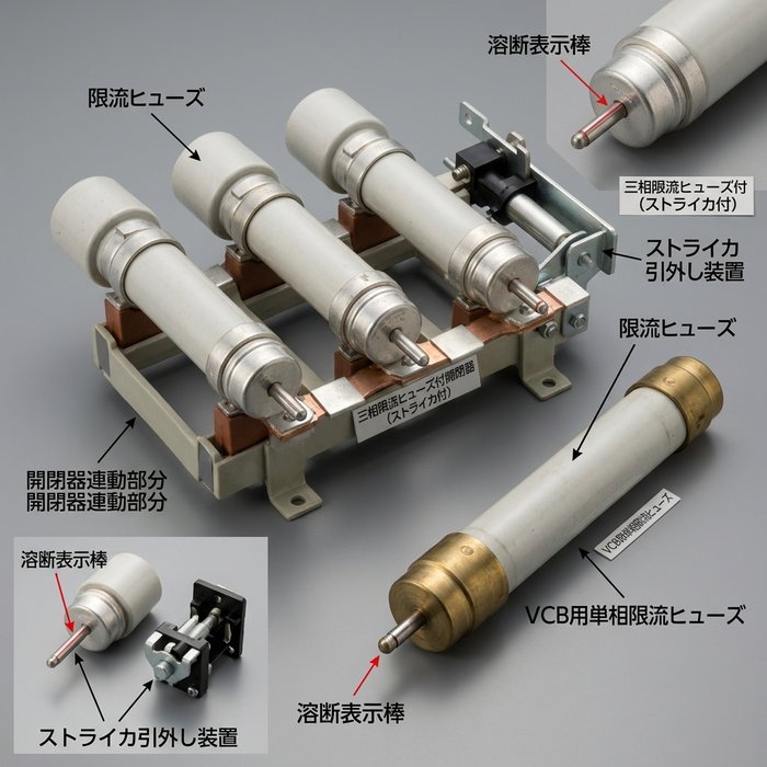 限流ヒューズの外観写真