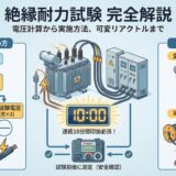 絶縁耐力試験の電圧計算から実施方法・可変リアクトルの活用まで完全解説