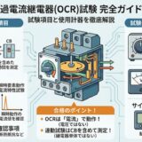 過電流継電器（OCR）の試験項目と使用計器を徹底解説