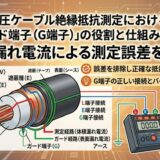 高圧ケーブル絶縁抵抗測定時のガード端子使用の目的と仕組みを徹底解説