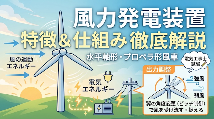 風力発電装置の特徴とは？水平軸形風車・プロペラ形風車の仕組みを徹底解説